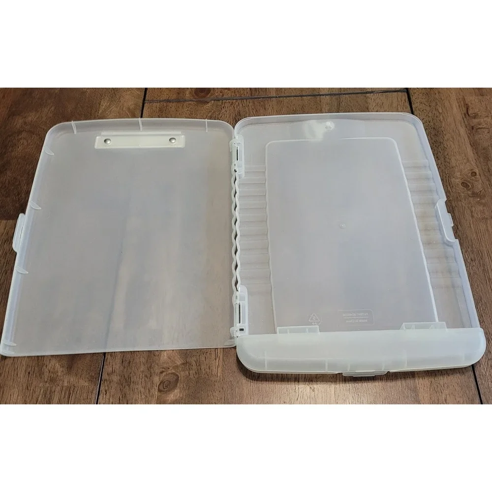 Office depot‎ brand Clear heavy duty clipboard. utensil & paper/forms Srorage